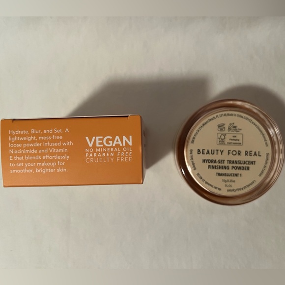⭐️NIB⭐️ BEAUTY FOR REAL Hydra-Set Translucent Finishing Powder in Translucent 1 - Picture 3 of 6